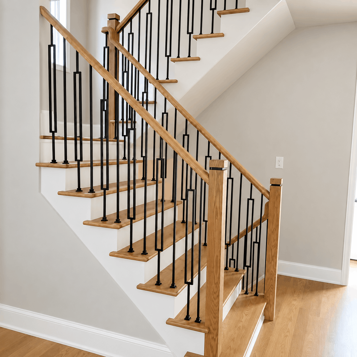 Oak Staircase Refinishing