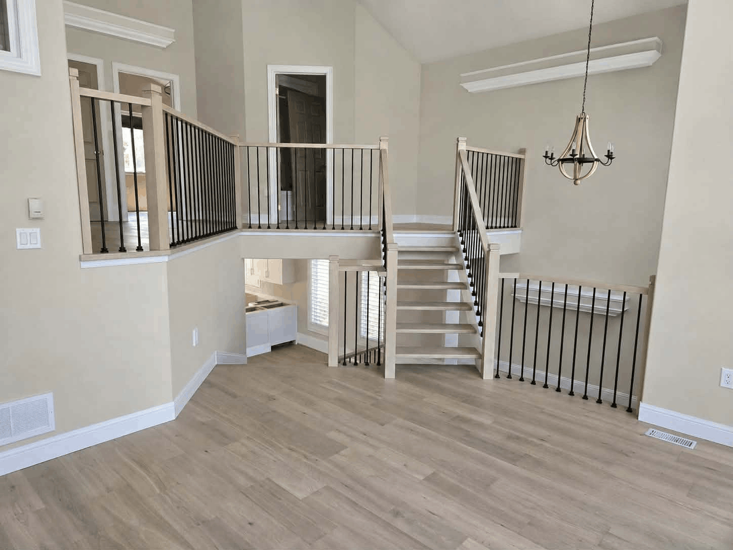 modern staircase renovation wasaga beach ontario