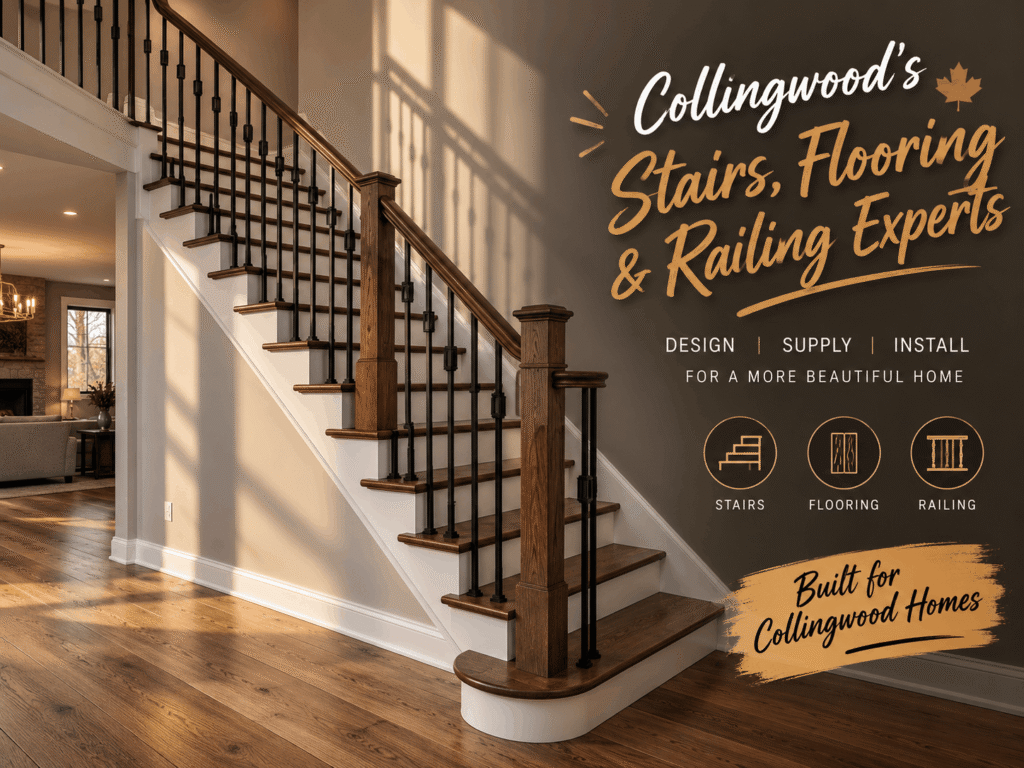 custom stair design Collingwood Ontario