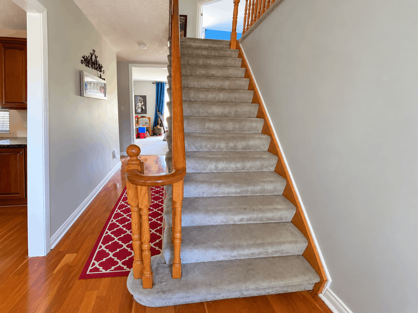 stair renovation Ontario before